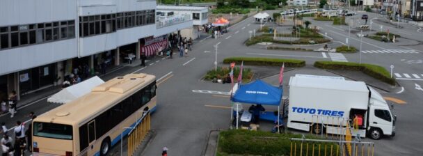 タイヤ安全啓発活動会場の様子