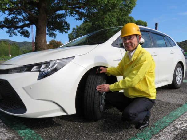 ＪＡＴＭＡ山本会長の点検風景