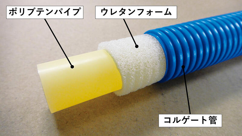 給水給湯樹脂配管の構造