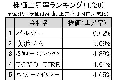 週間ゴム株価変動2025