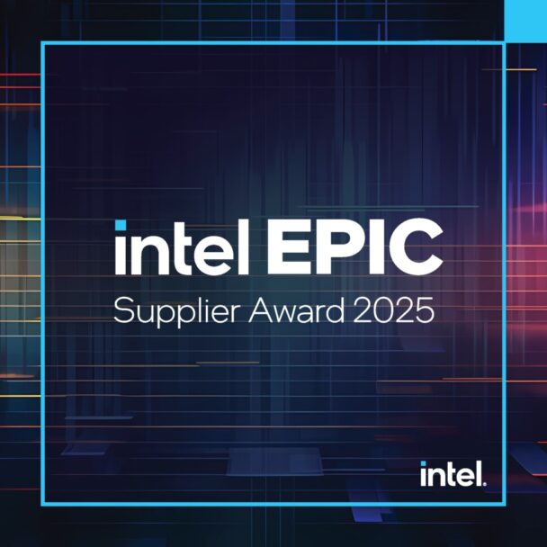 「インテル　ＥＰＩＣ　Ｄｉｓｔｉｎｇｕｉｓｈｅｄ　Ｓｕｐｐｌｉｅｒ　Ａｗａｒｄ」のロゴマーク